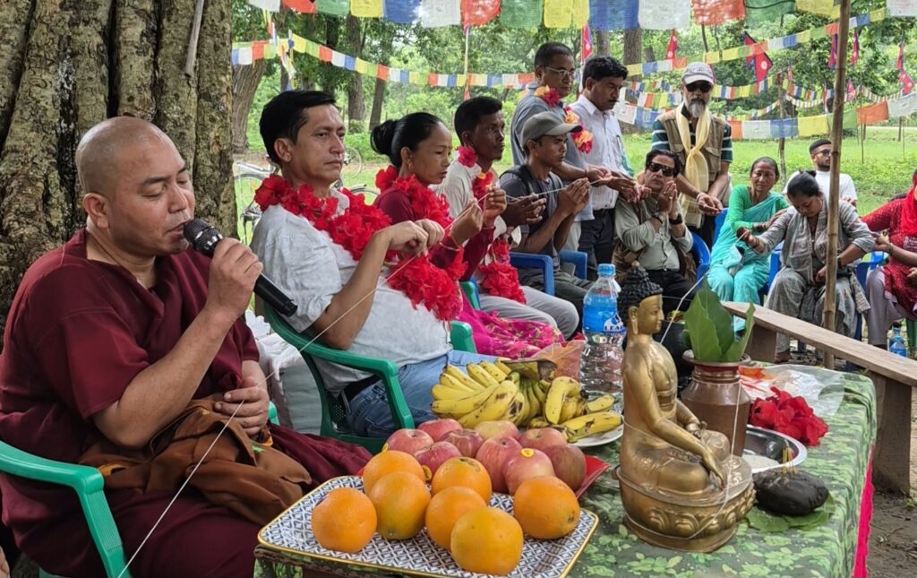 कैलालीमा बौद्ध भिक्षुद्वारा तीन महिने वर्षावास अधिष्ठान कार्यक्रम सम्पन्न